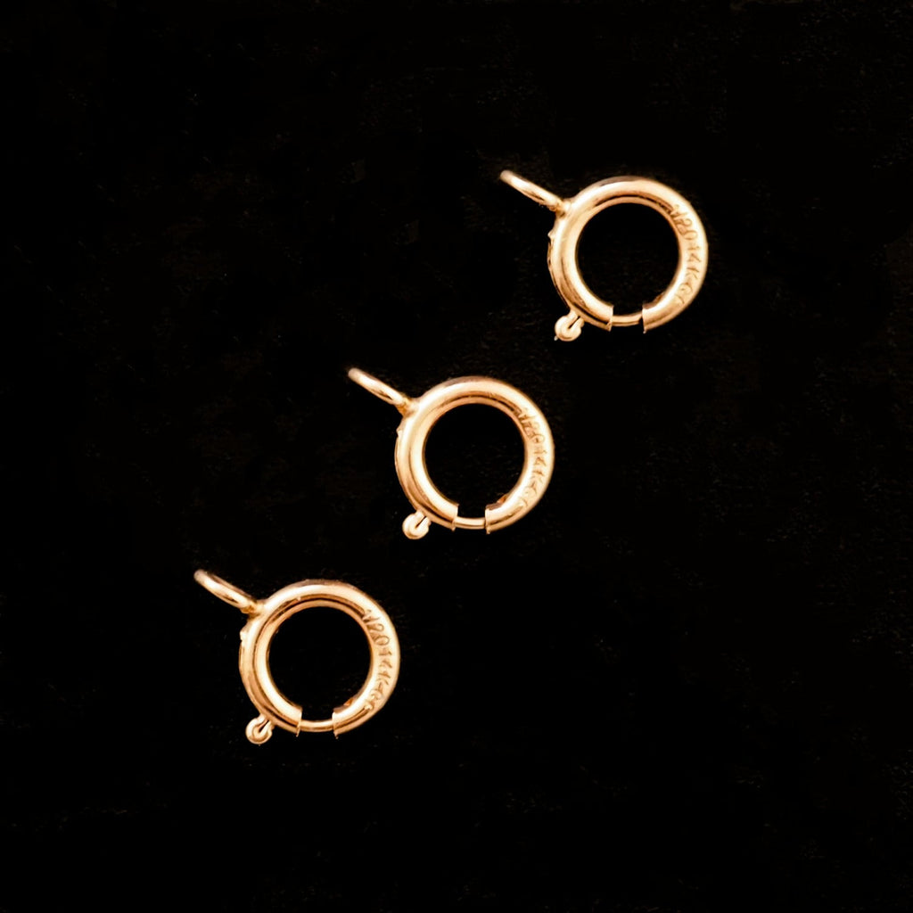 2 - 5.5mm 14kt Rose Gold Filled Spring Clasps - 100% Guarantee - Made in the Italy