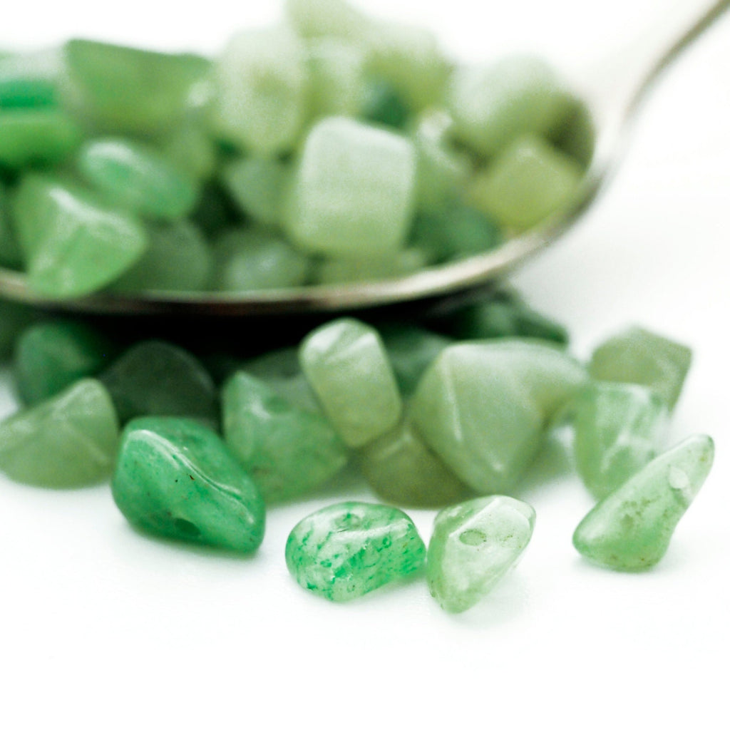 100 - Green Aventurine Chip Beads - 24 Grams - 100% Guarantee