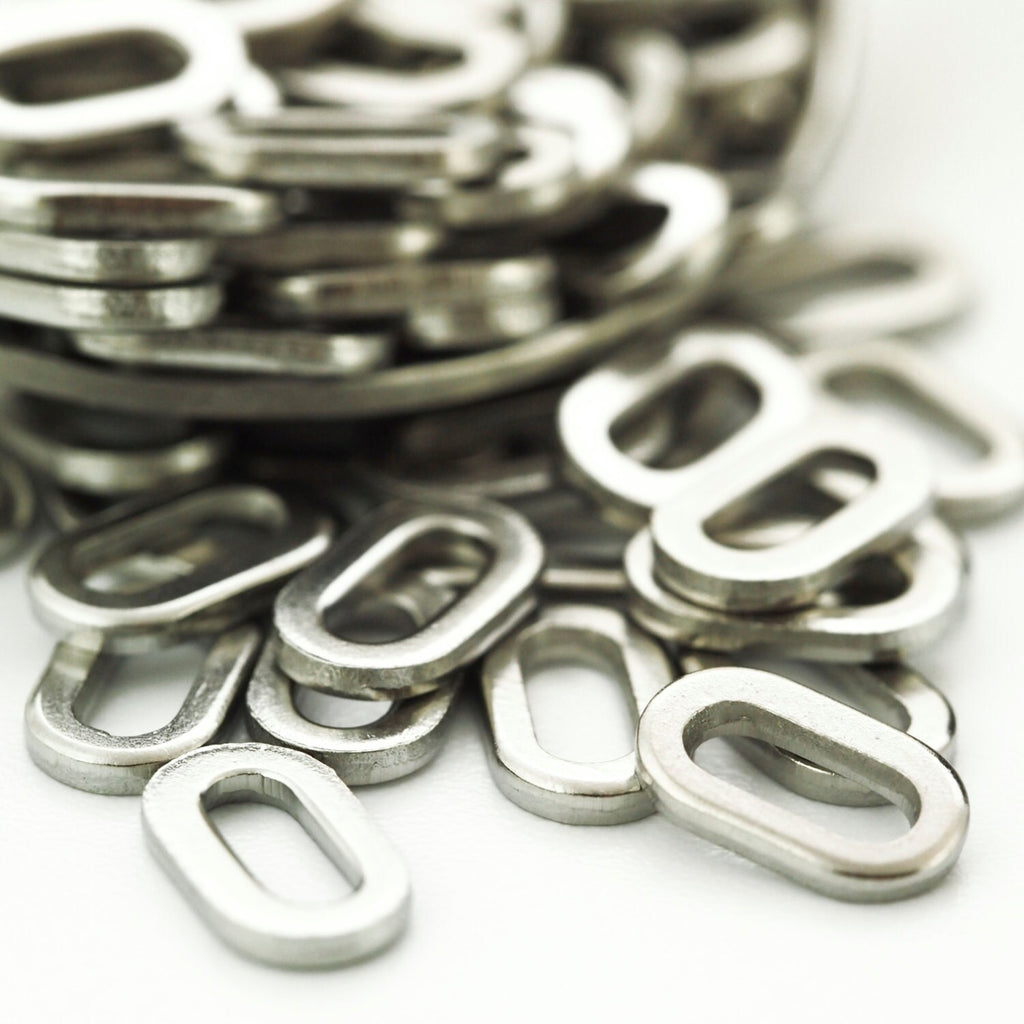 30 Stainless Steel Oval Links - 10.6mm X 6.4mm OD
