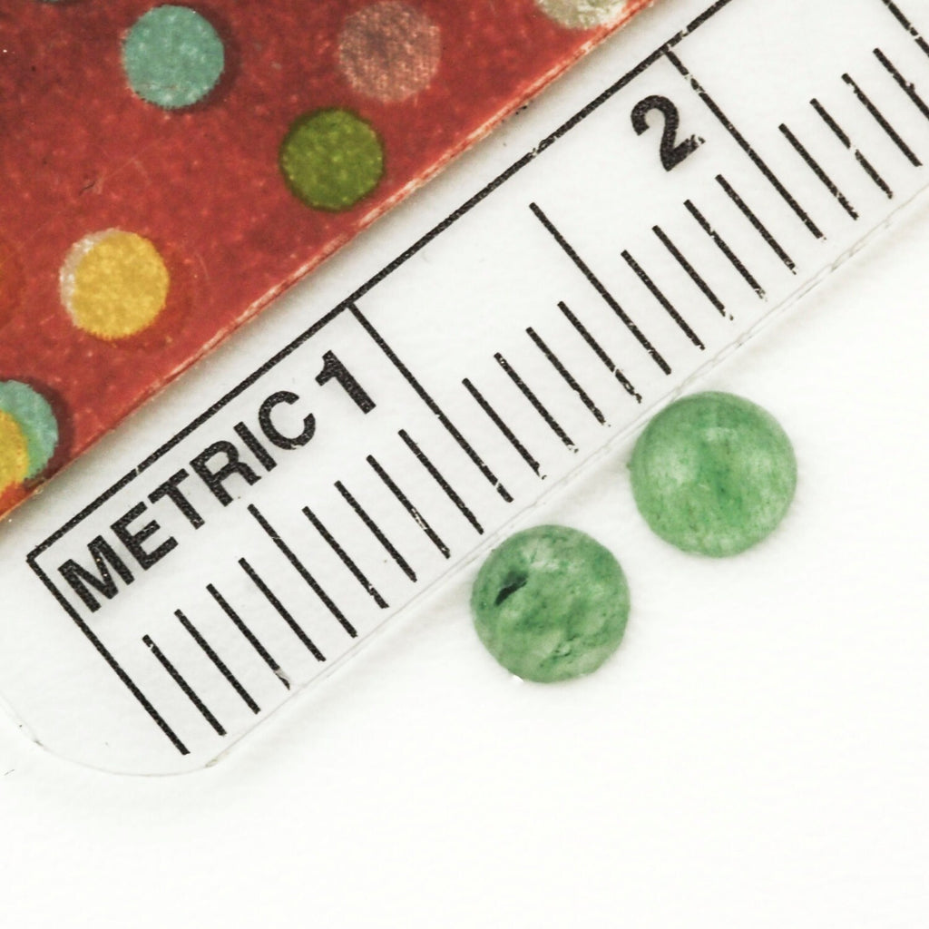 Aventurine Round Calibrated Cabochon Stones - 4mm, 5mm, 6mm, 8mm, 10mm, 12mm