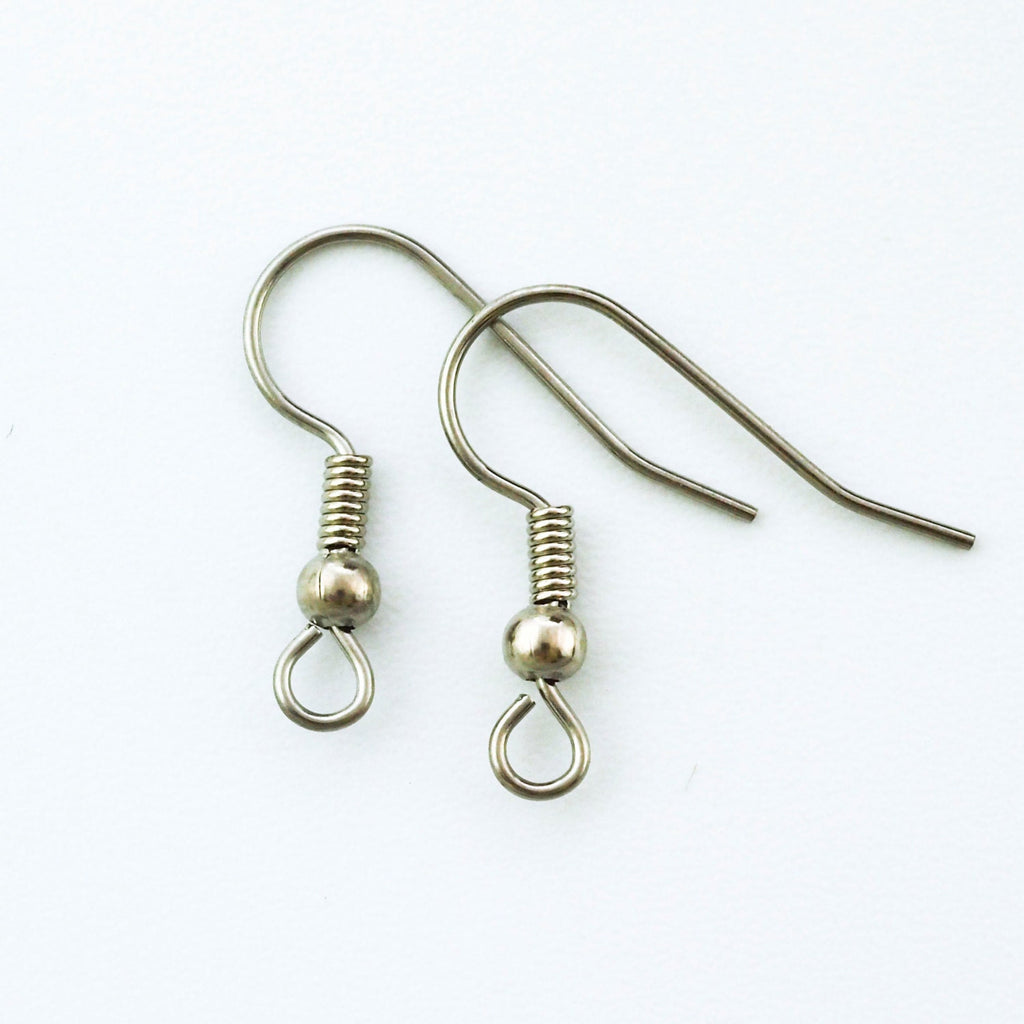 10 pairs Surgical Steel Ear Wires - Basic Bead and Coil