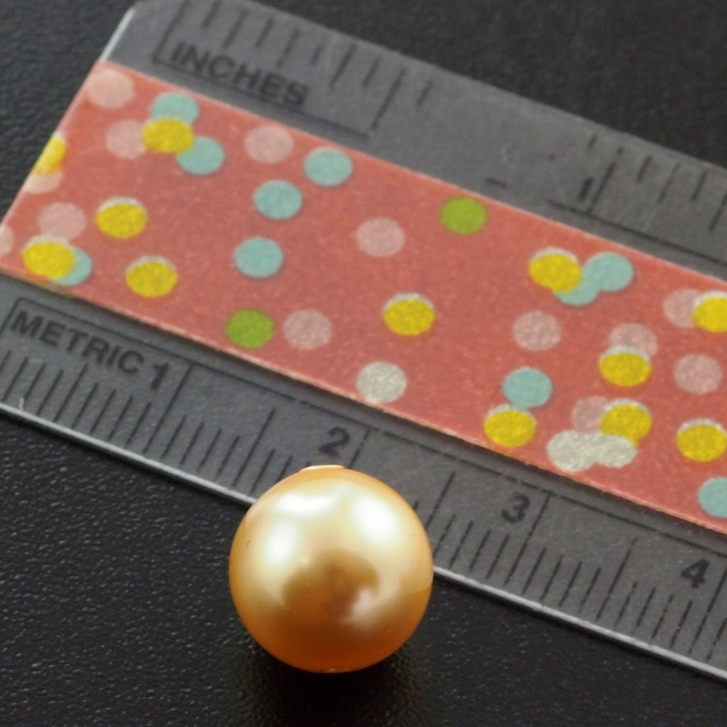 10 - 10mm Bright Gold Swarovski Pearls